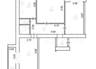 Трехкомнатная квартира на продажу, 77 м2, Рязань, улица Пушкина, 38