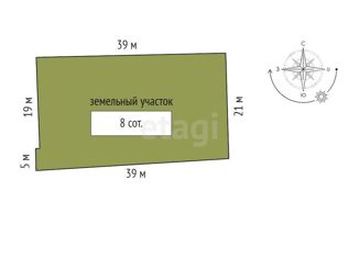 Земельный участок на продажу, 8 сот., Красноярск, Енисейская улица, Центральный район