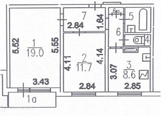 Продаю 2-комнатную квартиру, 50.7 м2, Москва, 4-я Парковая улица, 28, 4-я Парковая улица