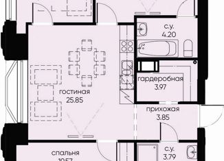 Продается 3-комнатная квартира, 88.84 м2, Санкт-Петербург, Московский проспект, 72, метро Технологический институт-1