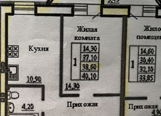 1-комнатная квартира на продажу, 37.5 м2, Иваново, микрорайон Самоцветы, 3