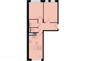 Продажа 2-комнатной квартиры, 53.26 м2, поселение Московский, улица Шекспира, 1к2