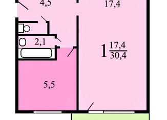 Продам однокомнатную квартиру, 30.4 м2, Москва, Волгоградский проспект, 144, метро Кузьминки