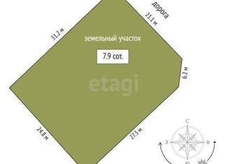 Продажа участка, 7.9 сот., СНТ Лоза, 7-я улица