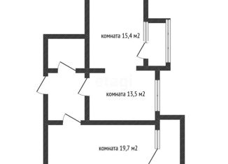 Продам 2-ком. квартиру, 59.4 м2, аул Новая Адыгея, Бжегокайская улица, 25к1