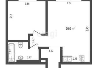 Продам однокомнатную квартиру, 39 м2, Москва, Дубининская улица, 59к2с1, метро Серпуховская