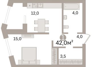 Продается 1-ком. квартира, 42 м2, Москва, Ленинградский проспект, 29к3, Ленинградский проспект