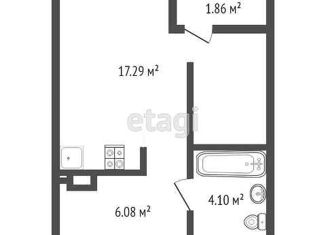 Продаю квартиру студию, 29.33 м2, Тюмень, улица Александра Федоровича, 12, ЖК Мозаика Парк