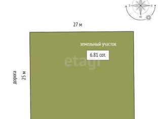 Продается земельный участок, 6.8 сот., поселок Плодопитомник, Еловая улица