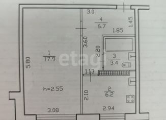 Продаю 1-ком. квартиру, 34.2 м2, Туймазы, переулок Луначарского, 2