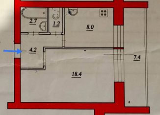 Продаю однокомнатную квартиру, 34 м2, Самара, улица Красных Коммунаров, 15, метро Безымянка