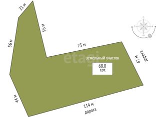 Продается участок, 68 сот., деревня Бурмакина