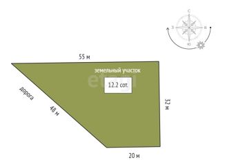 Продаю участок, 12.2 сот., деревня Зырянка, улица Старая Зырянка
