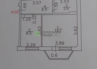 1-комнатная квартира в аренду, 32 м2, Киров, улица Мира, 8