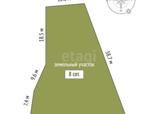 Продается участок, 8 сот., село Рыбачье, Центральная улица