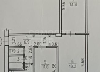 Трехкомнатная квартира на продажу, 60 м2, Ижевск, Союзная улица, 119, жилой район Аэропорт