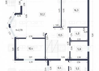 Продам дом, 167 м2, Казань, улица Бахетле, 8