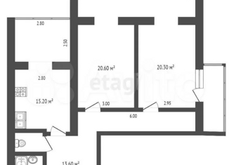 Продаю 2-ком. квартиру, 76.5 м2, Крым, улица 60 лет СССР, 18