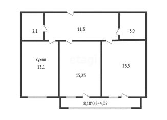 Продаю 2-комнатную квартиру, 62.1 м2, Краснодар, Тополиная улица, 40/1к2, ЖК Тополиная Топольковая