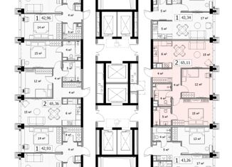 Продажа двухкомнатной квартиры, 65.11 м2, Москва, ЖК Мод