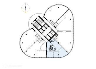 Продаю офис, 101.3 м2, Новосибирск, проспект Димитрова, 4/1