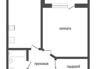 Однокомнатная квартира на продажу, 42 м2, Тобольск, 4-й микрорайон, 43