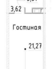 Квартира на продажу студия, 28.46 м2, Санкт-Петербург, муниципальный округ № 54