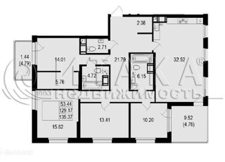 Продается 4-комнатная квартира, 135.37 м2, Санкт-Петербург, Дворцовая площадь, муниципальный округ Дворцовый