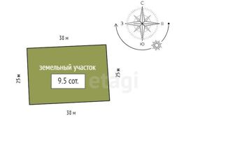 Продам земельный участок, 9.5 сот., посёлок городского типа Берёзовка