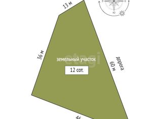 Продажа участка, 12 сот., село Клиновка, Пионерская улица