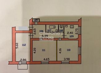 Продажа 3-ком. квартиры, 74.4 м2, Иваново, 2-я улица Чапаева, 88А, Ленинский район