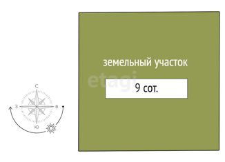 Продажа земельного участка, 9 сот., посёлок Озёрный