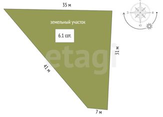 Продаю участок, 6.1 сот., садоводческое товарищество Домостроитель