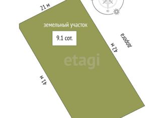 Земельный участок на продажу, 9.1 сот., садоводческое товарищество Мраморное, Парковая улица