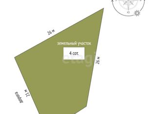 Продается участок, 4 сот., Бахчисарай, Нагорная улица