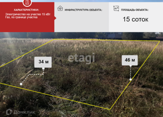 Продается земельный участок, 15 сот., деревня Тайдашево, Дачный переулок, 19