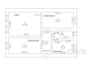 Продам 3-комнатную квартиру, 57 м2, Новороссийск, Анапское шоссе, 54/10
