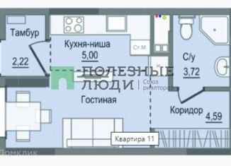 Квартира на продажу студия, 25 м2, Ижевск, Магистральная улица, 8, Первомайский район