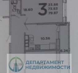 Продаю 3-ком. квартиру, 80 м2, Горячий Ключ, улица Ленина, 203М, ЖК Комфорт