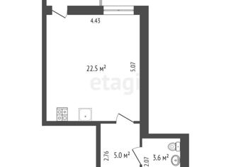 Продается квартира студия, 31.1 м2, Нижневартовск, улица Ленина, 58