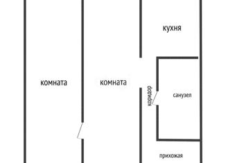 Продается 2-ком. квартира, 40.7 м2, Краснодар, улица Котовского, 115, улица Котовского