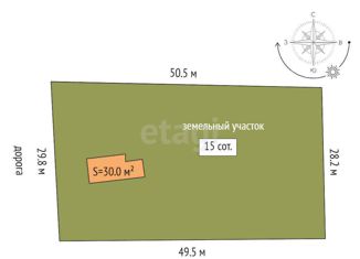 Продам дом, 30 м2, село Каменка, улица Новосёлов