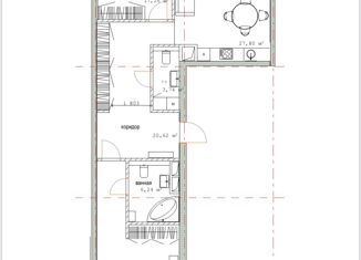 Продаю 3-ком. квартиру, 100 м2, Москва, Усачёва улица, 15кБ, метро Спортивная