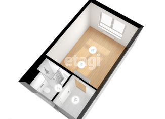 Продажа квартиры студии, 20 м2, Москва, станция Локомотив, Амурская улица, к3/2