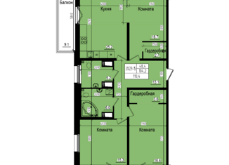 Продаю трехкомнатную квартиру, 110.4 м2, посёлок Парголово, Ольгинская дорога, 3/20, ЖК Прагма Сити