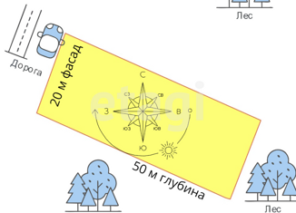 Продажа участка, 10 сот., поселок Мирный, Новая улица, 27