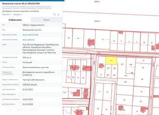 Продам земельный участок, 6 сот., Оренбургская область, Лесная улица