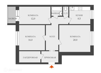 Трехкомнатная квартира на продажу, 79 м2, Москва, район Новокосино, Суздальская улица, 40к2