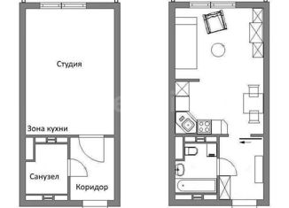 Продается квартира студия, 22.4 м2, поселение Сосенское, Прокшинский проспект, 11