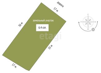 Продам участок, 6.4 сот., садовые участки Строитель